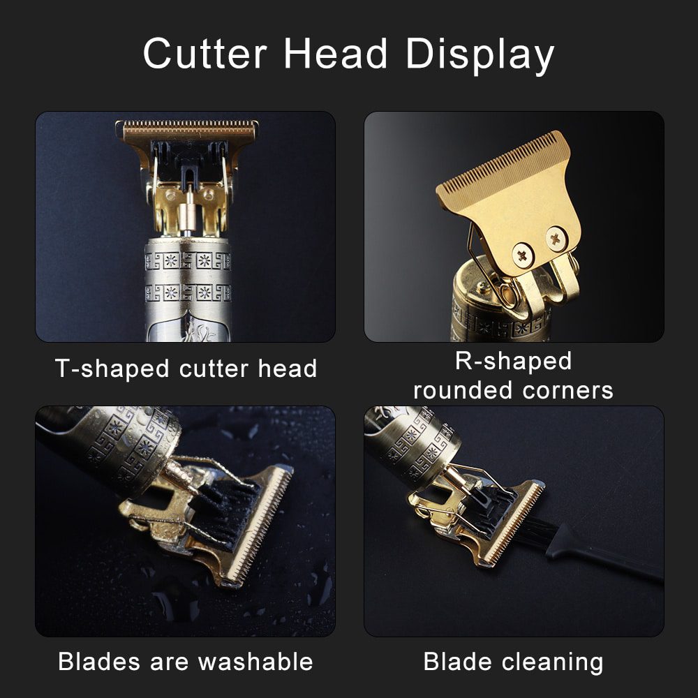 Vintage S Series Rechargeable Professional Hair Trimmer (Original) Metal Body - Image 3